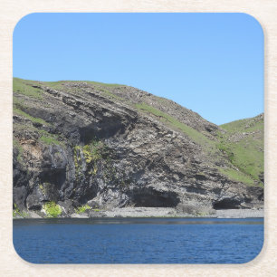 Dessous-de-verre Carré En Papier Dragon Face Rock Cliffs Skye