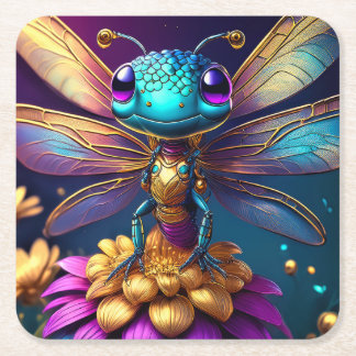 Dessous-de-verre Carré En Papier Dragonfly Dreaming Zephyr