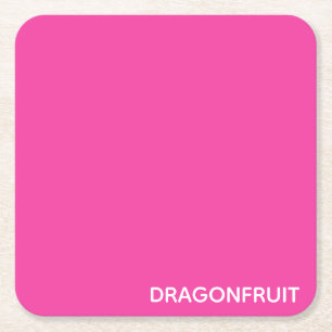 Dessous-de-verre Carré En Papier Dragonfruit pink color