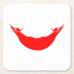 Dessous-de-verre Carré En Papier Drapeau de l'île de Pâques<br><div class="desc">Drapeau patriotique de l'île de Pâques.</div>