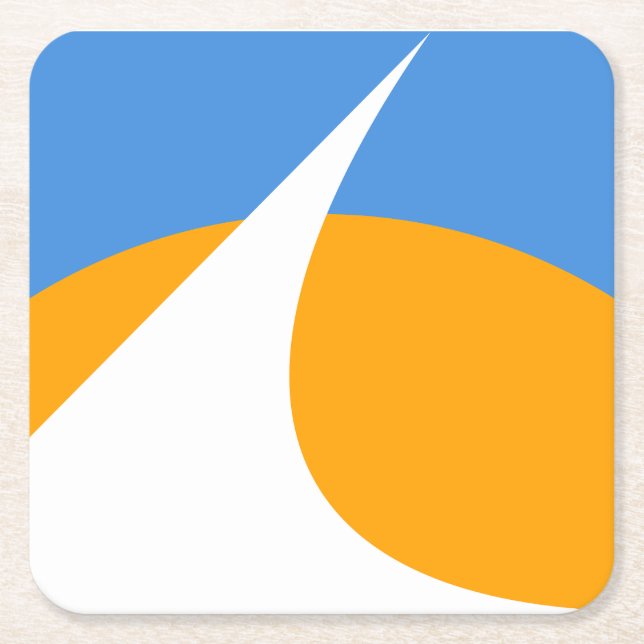 Dessous-de-verre Carré En Papier Drapeau de Redding, Californie (Devant)