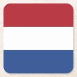 Dessous-de-verre Carré En Papier Drapeau des Pays-Bas<br><div class="desc">Drapeau patriotique des Pays-Bas.</div>