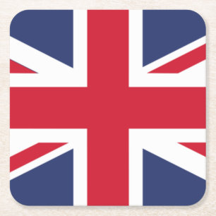 Dessous-de-verre Carré En Papier Drapeau du Royaume-Uni