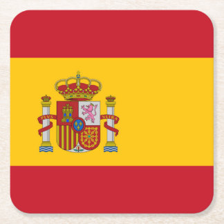 Dessous-de-verre Carré En Papier Drapeau Espagne