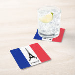Dessous-de-verre Carré En Papier Drapeau français & Tour Eiffel - France /fans spor<br><div class="desc">DESSOUS DE VERRE : France & Tour Eiffel - J'aime mon pays et le drapeau français patriotes de voyage /fans sportifs</div>