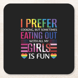 Dessous-de-verre Carré En Papier Drapeau gay de la fierté bisexuelle LGBTQ