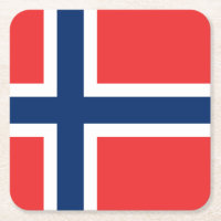 Drapeau norvégien de Norvège de boissons en papier