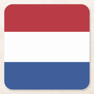 Dessous-de-verre Carré En Papier Drapeau Pays-Bas patriotique