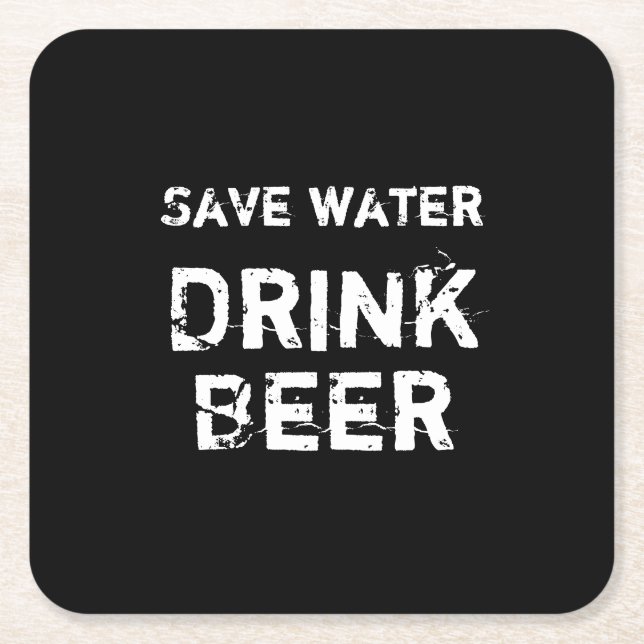 Dessous-de-verre Carré En Papier Drôle (Devant)