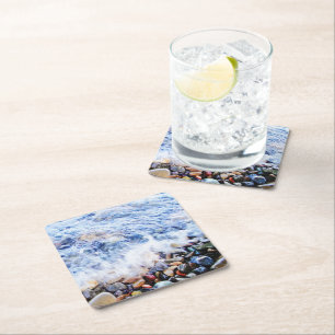 Dessous-de-verre Carré En Papier Eau bleue