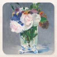 Edouard Manet - Fleurs dans un Vase de Cristal