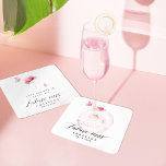 Dessous-de-verre Carré En Papier Élégant Shower de Mariage Floral Rose<br><div class="desc">Ravissez vos invités avec notre Élégant Shower de Mariage Floral Rose Rond de Papier Carré. Caractérisé par un magnifique design aquarelle de fleurs roses et de papillons, ce dessous de verre moderne et minimaliste affiche élégamment "Future Mme" dans une police charmante, ce qui en fait l'ajout parfait à votre shower...</div>