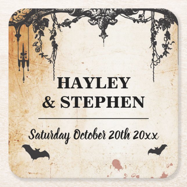 Dessous-de-verre Carré En Papier Endroit rustique Matts de dessous de verre (Devant)