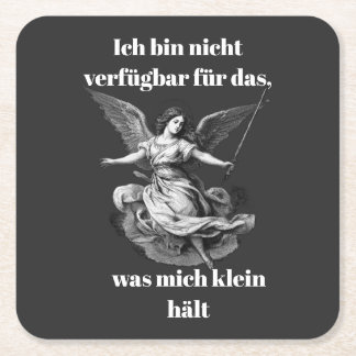 Dessous-de-verre Carré En Papier Engel der Unverfügbarkeit 