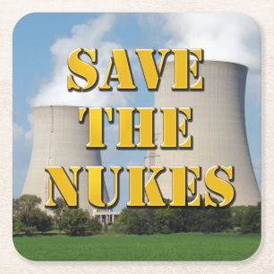Dessous-de-verre Carré En Papier Enregistrer Les Nukes