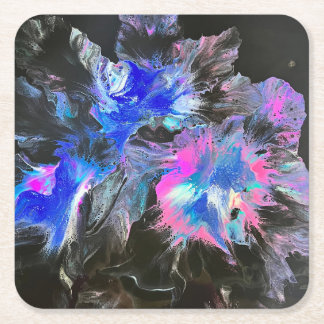 Dessous-de-verre Carré En Papier Ensemble de dessous de verre Electric Bloom - Abst