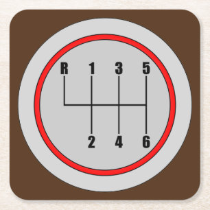 Dessous-de-verre Carré En Papier Ensemble de Dessous de verre graphiques à noeuds à