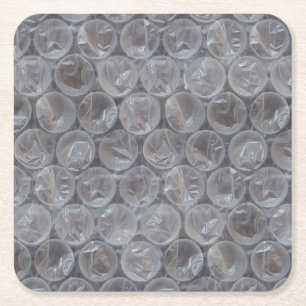 Dessous-de-verre Carré En Papier Enveloppement de bulle