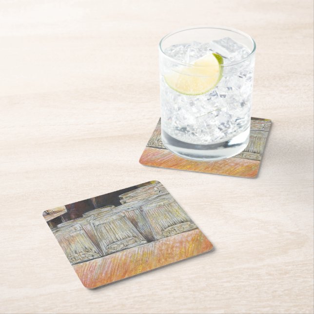 Dessous-de-verre Carré En Papier Équivalent lumineux des émotions passionnées (En situation)