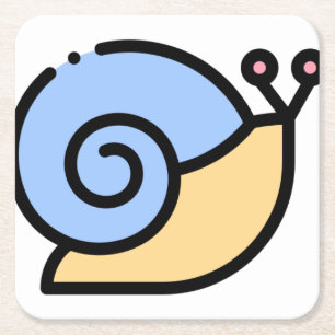 Dessous-de-verre Carré En Papier Escargot