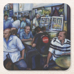 Dessous-de-verre Carré En Papier Et...Elle a épousé le Mailman, Singapour