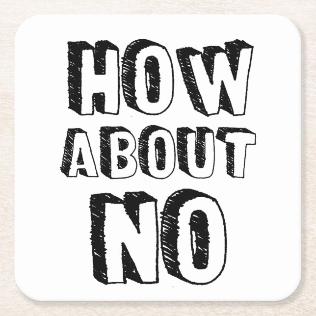 Dessous-de-verre Carré En Papier Et non (Devant)