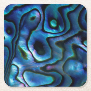 Dessous-de-verre Carré En Papier États-Unis, Colorado, Lafayette. Coquille d'ormeau