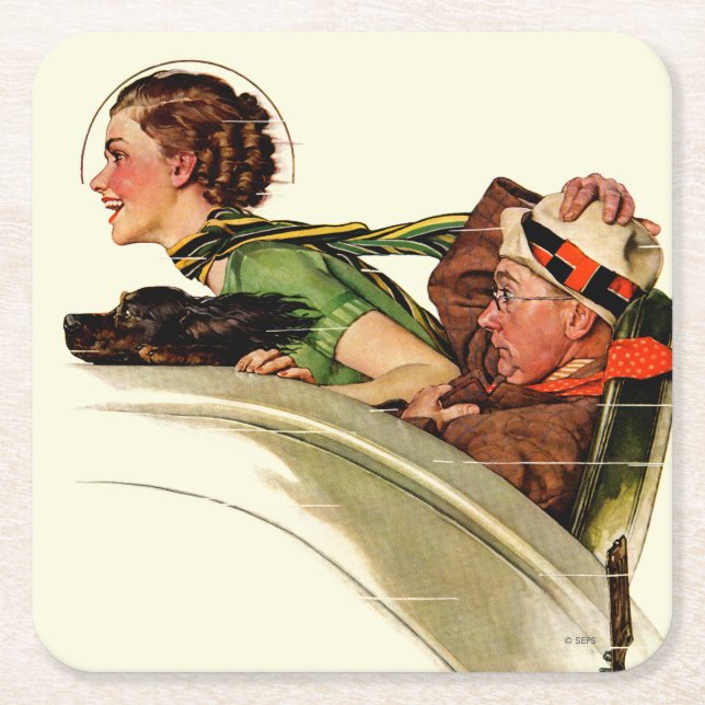 Dessous-de-verre Carré En Papier Exaltation (Devant)