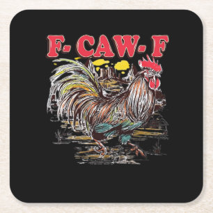 Dessous-de-verre Carré En Papier F-Caw-F Hei Hei Moana Coq Classique Drôle Graphiqu
