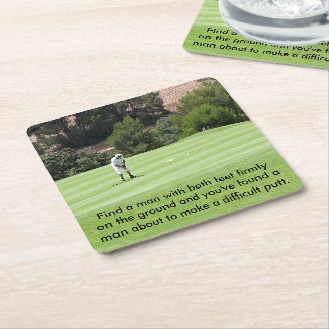 Dessous-de-verre Carré En Papier Fabrication du putt (Incliné)