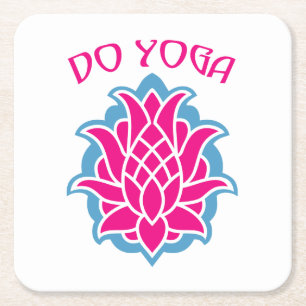 Dessous-de-verre Carré En Papier Faire du yoga