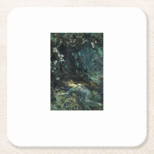 Dessous-de-verre Carré En Papier Fairy Grunge Fairycore Esthétique Cottagecore Gobl