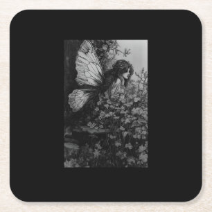 Dessous-de-verre Carré En Papier Fairy Grunge Goblincore Cottagecore Fairycore