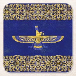 Dessous-de-verre Carré En Papier Farohar - faravahar - Fravashi