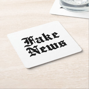 Dessous-de-verre Carré En Papier Faux News