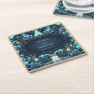 Dessous-de-verre Carré En Papier Fée Save the Date Conte de Fées Éclat Fée