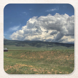 Dessous-de-verre Carré En Papier Ferme du Colorado