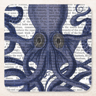 Dessous-de-verre Carré En Papier Fermeture octopus