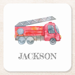 Dessous-de-verre Carré En Papier Fête d'anniversaire minimaliste moderne