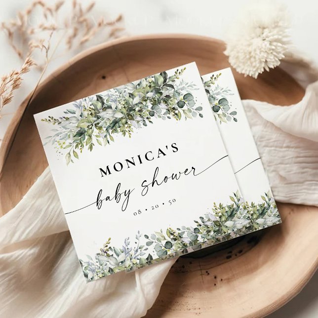 Dessous-de-verre Carré En Papier Fête des mariées de plantes vertes (Créateur téléchargé)