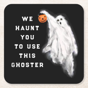 Dessous-de-verre Carré En Papier Fête d'Halloween drôle