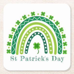 Dessous-de-verre Carré En Papier Fête élégante de la Saint-Patrick