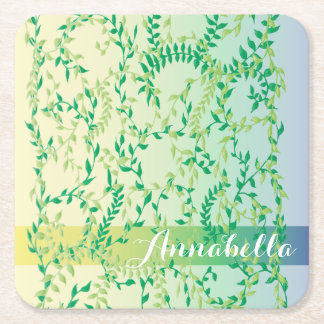 Dessous-de-verre Carré En Papier Feuilles dansants