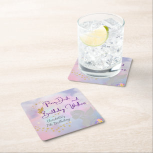 Dessous-de-verre Carré En Papier Fille Fée Whimsical