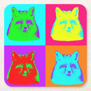 Dessous-de-verre Carré En Papier Finneas le Dessous de verre Fox