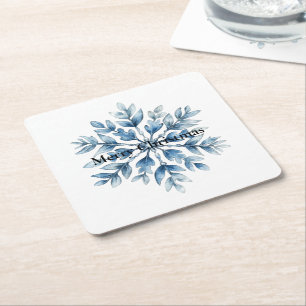 Dessous-de-verre Carré En Papier Flèches blanches d'hiver