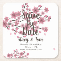 Fleurs de Cerisier Save the Date