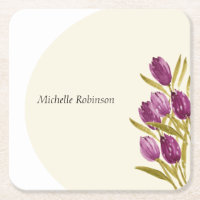 Fleurs de tulipes à l'aquarelle élégante