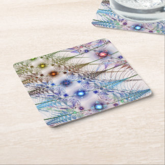 Dessous-de-verre Carré En Papier Fleurs Ferns'N Abstraites