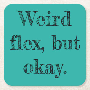 Dessous-de-verre Carré En Papier Flex bizarre